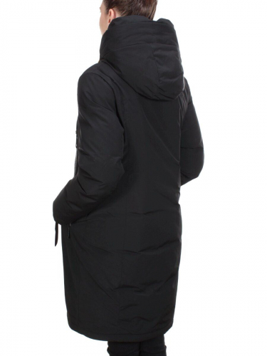 YR-961 BLACK Пальто зимнее женское АЛИСА (200 гр. холлофайбера)