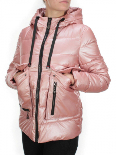 8063 PINK Куртка демисезонная женская (130 гр. синтепон)