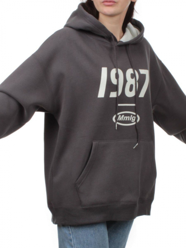 PG-I990I-2313 DK. GRAY Худи женское (90% хлопок, 10% полиэстер)