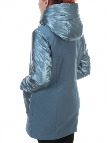 BM-926 GRAY/BLUE Куртка демисезонная женская АЛИСА (100 гр. синтепон)