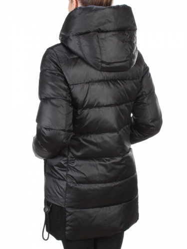 D6816 BLACK Куртка зимняя женская  KARERSITER (200 гр. холлофайбера)