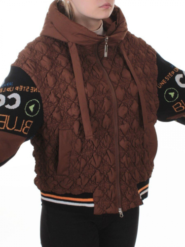 705 BROWN Куртка демисезонная женская (100 гр. синтепон)