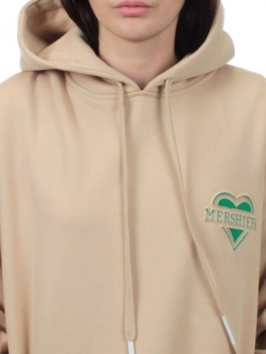 2805 BEIGE Худи женское (95% хлопок, 5% спандекс)