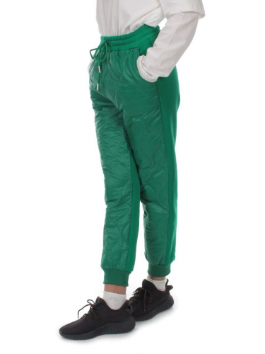 2847 GREEN Брюки спортивные зимние женские