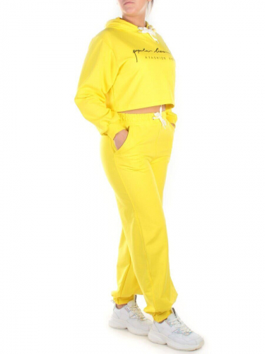 Y316 YELLOW Спортивный костюм женский (100% хлопок)