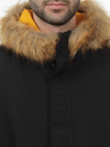 2170 BLACK YELLOW Куртка мужская зимняя облегченная (150 гр. холлофайбер)