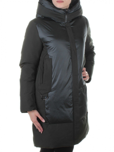 M9031-1 DK. GREEN Пальто стеганое Snowpop