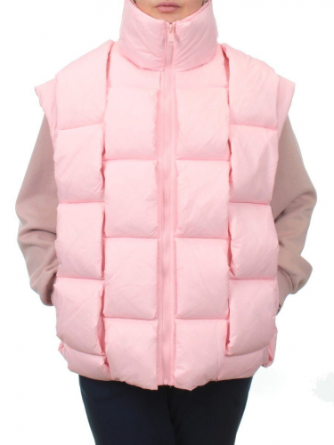 2853 PINK Жилет утепленный женский (80% пух, 20% холлофайбер)