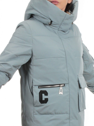 ZZM-21627 GRAY BLUE Куртка зимняя женская (150 гр. холлофайбер)