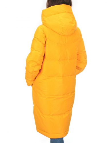 M-2258 YELLOW Пальто зимнее женское MEAJIATEER (био-пух)