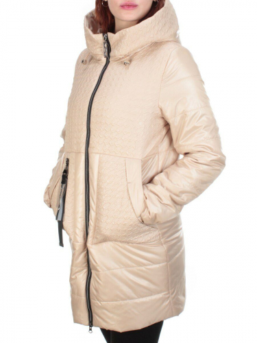 167 BEIGE Куртка демисезонная женская ROVITHI (100 гр.синтепона)