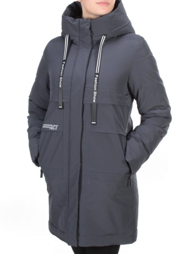 8802 DARK BLUE Пальто зимнее женское CLOUD LAG CAT (200 гр. холлофайбер)