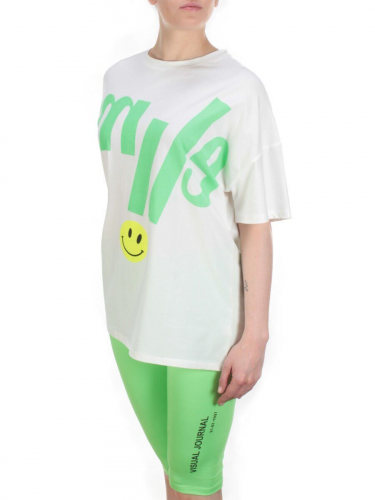 KD-792 WHITE/GREEN Костюм-двойка женский 7986 TREND