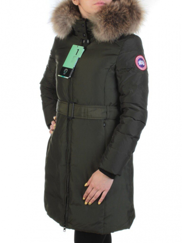 YW-17013 SWAMP Пальто женское зимнее (био-пух, натуральный мех лисицы)