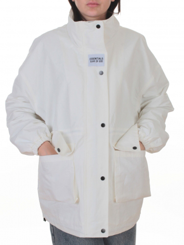 3089 WHITE Куртка демисезонная женская (100 гр. холлофайбер)
