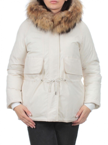 7350 MILK WHITE Куртка зимняя женская (200 гр. холлофайбер)