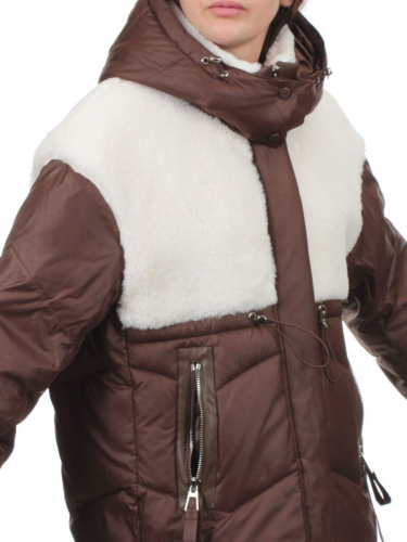 350-X47 BROWN Куртка зимняя женская (200 гр. холлофайбер)