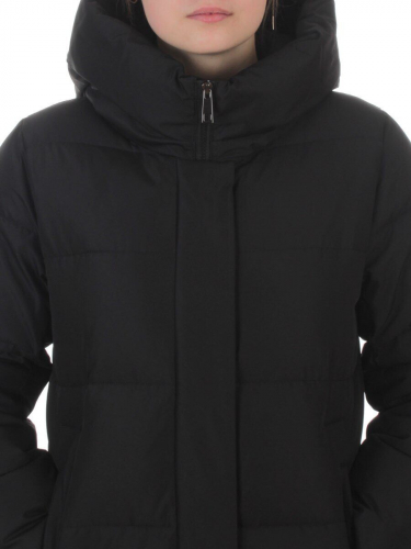 L667 BLACK Пальто зимнее женское (200 гр. холлофайбер)