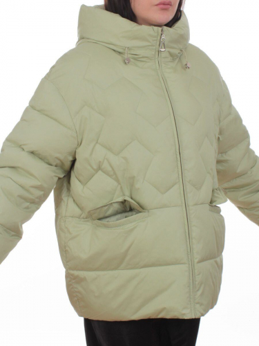 2309 LT. GREEN  Куртка зимняя женская (200 гр. холлофайбер)