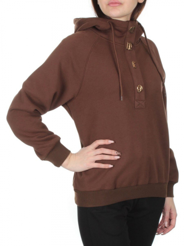 NO26 BROWN Худи женское (90% хлопок, 10% полиэстер)