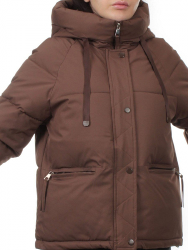 A2301 BROWN Куртка зимняя женская (150 гр. холлофайбер)