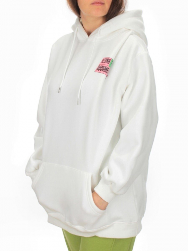 KD722 WHITE Худи женское на флисе