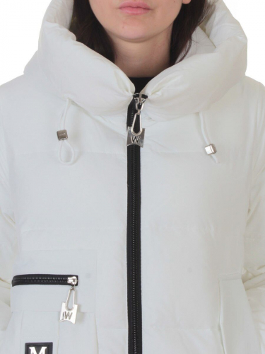 M-M07 WHITE Куртка зимняя женская (150 гр. холлофайбер)