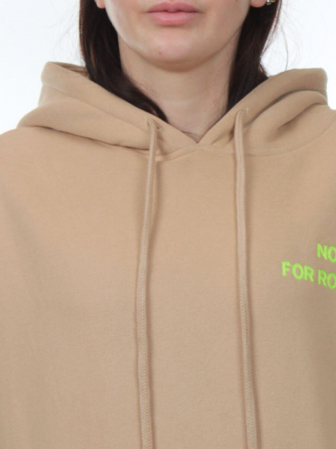 2620 BEIGE Толстовка женская (85% хлопок, 10% полиэстер, 5% спандекс)