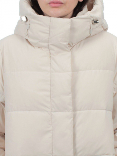 56016 BEIGE Пальто зимнее женское (холлофайбер 150 гр.)