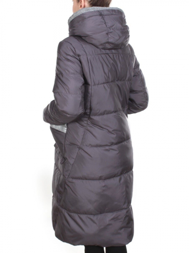 2115 DARK GRAY Пальто зимнее женское MELISACITI (200 гр. холлофайбера)