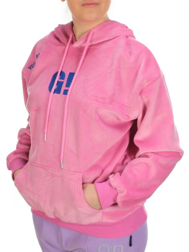 7004-6 PINK Худи женское на флисе