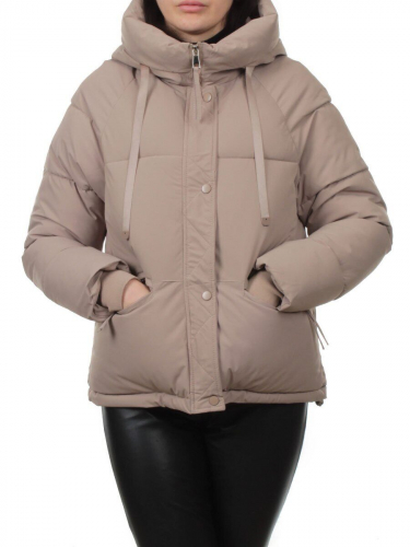 A2301 DK. BEIGE Куртка зимняя женская (150 гр. холлофайбер)