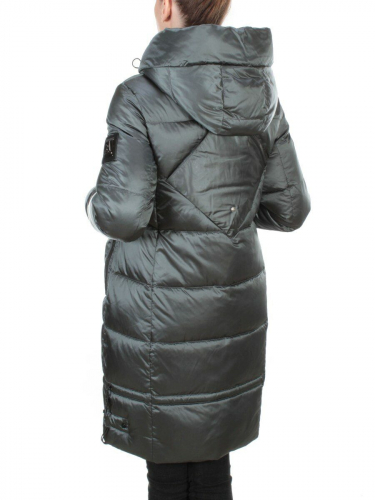 9106 AQUAMARINE Пальто зимнее женское  FLOWEROVE (200 гр. холлофайбера)