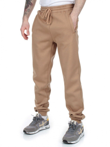 NO26BR BEIGE Брюки спортивные мужские (90% хлопок, 10% полиэстер)