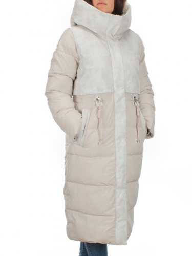 THD-608YC BEIGE Пальто зимнее женское (био-пух)