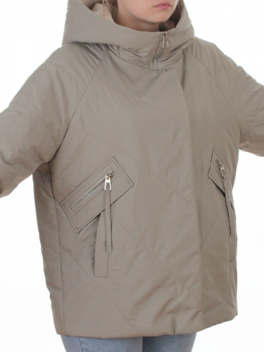 8008 BEIGE Куртка демисезонная женская (100 гр. холлофайбер)