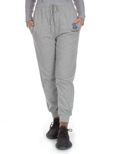Q-01 GRAY Брюки спортивные женские (85% хлопок, 15% полиэстер)