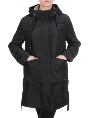 2192 BLACK Куртка демисезонная женская Parten (50 гр. синтепон)