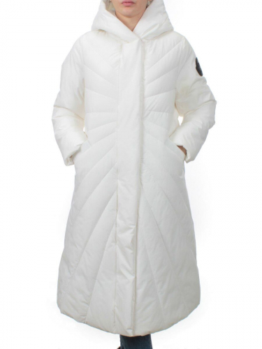 H265 WHITE Пальто зимнее облегченное женское (150 гр. холлофайбер)