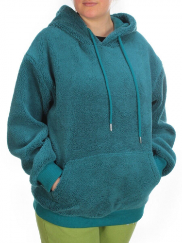 110 TURQUOISE Худи женское Тедди на флисе