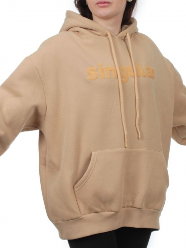 2622 BEIGE Толстовка женская (85% хлопок, 10% полиэстер, 5% спандекс)