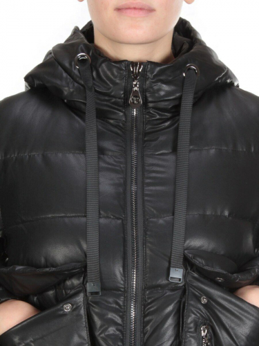 8063 BLACK Куртка демисезонная женская (130 гр. синтепон)