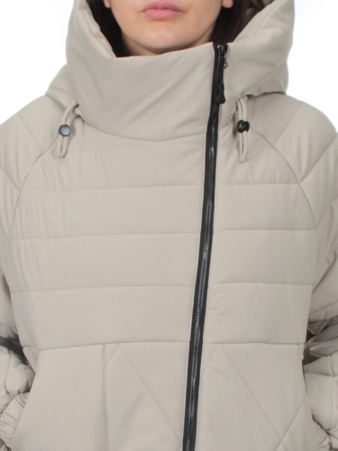 270 GRAY/BEIGE Куртка зимняя облегченная женская (верблюжья шерсть)