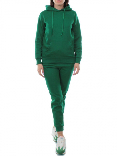 H108 GREEN Костюм спортивный женский (хлопок 90%, полиэстер 10%)