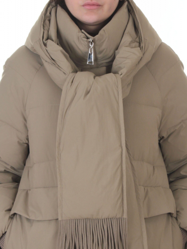 H781 DK. BEIGE Куртка зимняя женская (200 гр. холлофайбер)