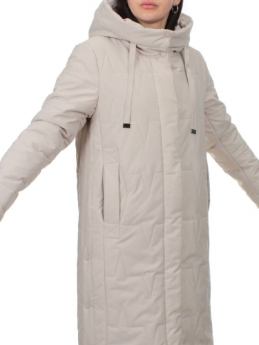 1120 BEIGE Пальто зимнее облегченное женское (холлофайбер 150 гр.)