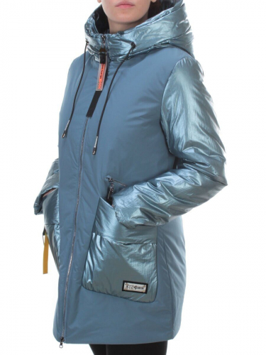 BM-926 GRAY/BLUE Куртка демисезонная женская АЛИСА (100 гр. синтепон)