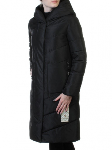 8033 BLACK Пальто пуховик зимнее Jarius (био-пух)