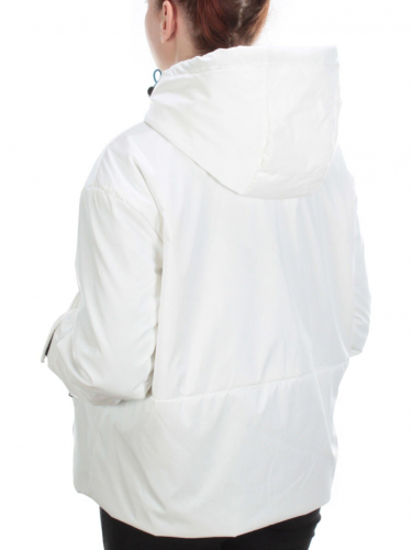 D004 WHITE Куртка демисезонная женская (100 гр. синтепон)
