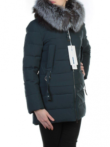 266 DK. GREEN Куртка зимняя с чернобуркой OMMEITT